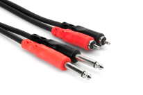 Hosa CPR-201 Dual 6.3mm TS - Dual RCA Cable 1m