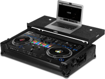 UDG Ultimate Flight Case Pioneer DDJ-REV7 Black Plus (Laptop Shelf + Wheels, U91077BL)